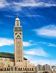 The Hassan II mosque in Casablanca